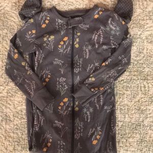 Floral footie pajamas 5t
